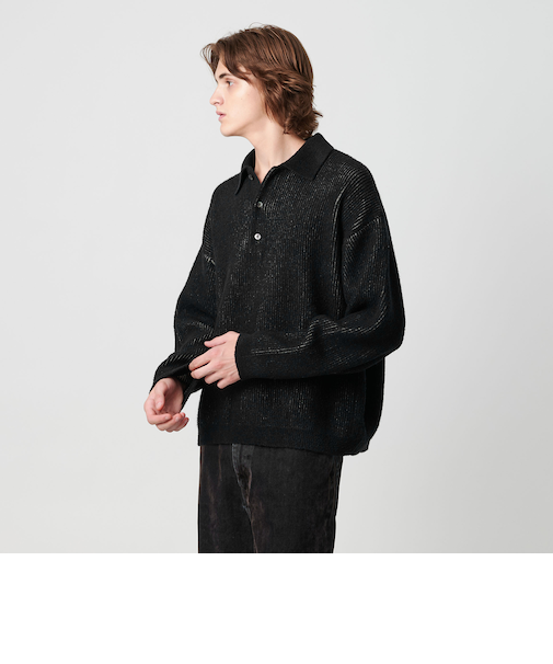 ループヤーン プレーティング ポロシャツ