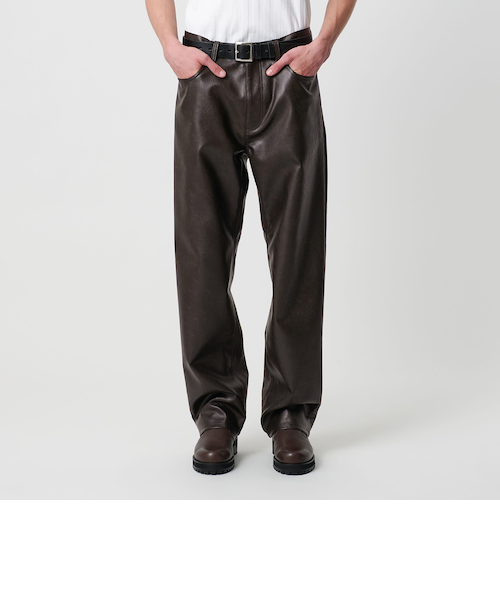 パンツ UNITED ARROWS / leather pants レザーライク 5P パンツ｜ビューティー＆ユース ユナイテッドアローズ