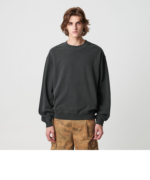 オゾンウォッシュ フレンチテリー クルーネック スウェット