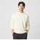 【WEB限定 WARDROBE SMART】マシーンウォッシャブル ウールミックス アゼ クルーネック