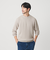 【WEB限定 WARDROBE SMART】マシーンウォッシャブル ウールミックス アゼ クルーネック