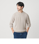 【WEB限定 WARDROBE SMART】マシーンウォッシャブル ウールミックス アゼ クルーネック