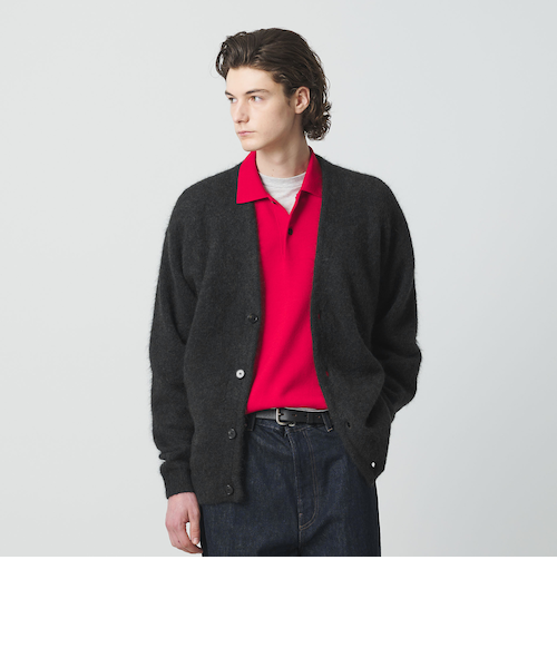 シャギー モヘヤ Vネック カーディガン｜ビューティー＆ユース