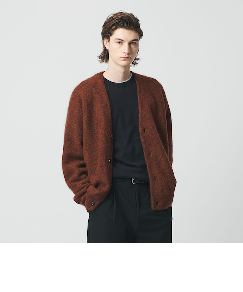 シャギー モヘヤ Vネック カーディガン｜ビューティー＆ユース