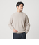 【WEB限定 WARDROBE SMART】マシーンウォッシャブル ウールミックス アゼ モックネック