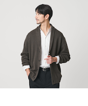 【WEB限定 WARDROBE SMART】ウォッシャブル ショールカラー カーディガン