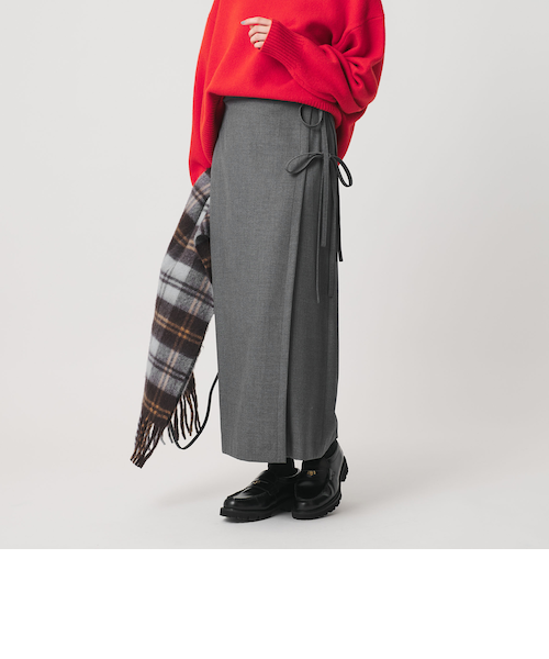 別注】＜O'NEIL of DUBLIN＞キルトロングスカート/パープル