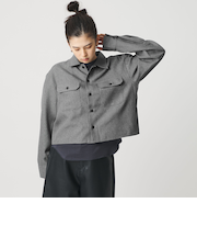 【WEB限定】ポリエステル ワイドショートシャツ