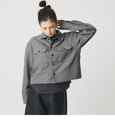 【WEB限定】ポリエステル ワイドショートシャツ