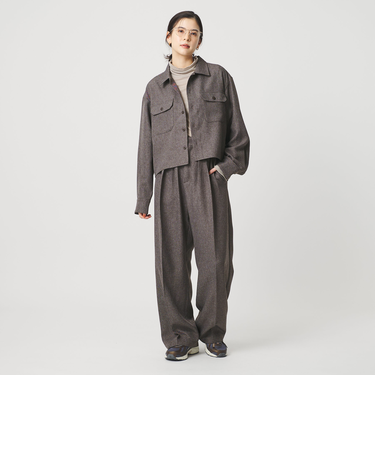 【WEB限定】ポリエステル ワイドショートシャツ