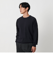 SUPER130 ウォッシャブル ウール クルーネック ニット 手洗い可能