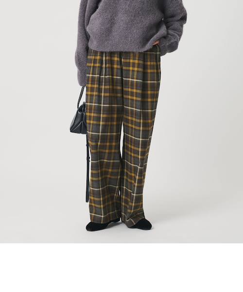 ビューティー＆ユース ユナイテッドアローズ（BEAUTY&YOUTH）/コットンフランネルチェック バックゴムワイドパンツ コットンフランネルチェック バックゴムワイドパンツ｜ビューティー