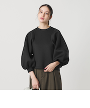 【WEB限定】ダブルニット ボリュームスリーブプルオーバー