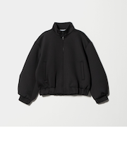 【WEB限定】ダブルニット ジップスタンドブルゾン ウォッシャブル