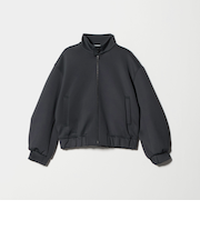 【WEB限定】ダブルニット ジップスタンドブルゾン ウォッシャブル