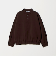 【WEB限定】ポリエステル スナップスタンドプルオーバー