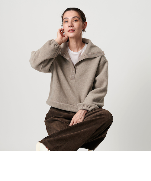 ビューティーアンドユース　フリーススナッププルオーバー フリース スナップ プルオーバー｜ビューティー＆ユース ユナイテッド