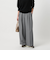 【WEB限定 Wardrobe DAILY MINIMAL】ウールライク ランダムタック ワイドパンツ ウォッシャブル