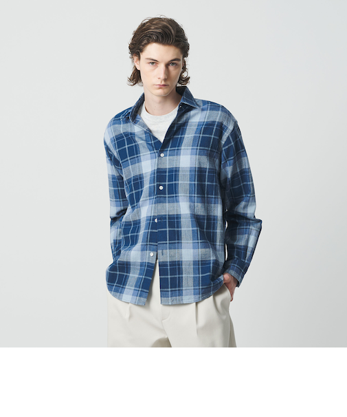 <one BEAUTY&YOUTH>OLD/C ワッシャー シャツ FORM型