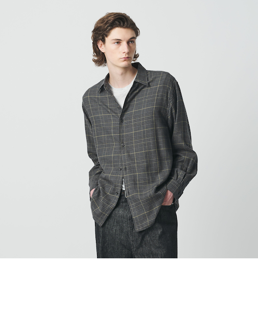 ＜one BEAUTY&YOUTH＞C/TCL チェック シャツ FORM型