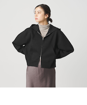 【WEB限定 Wardrobe DAILY MINIMAL】ダンボールスウェット ダブルジップパーカー