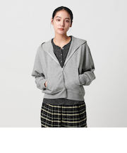 【WEB限定 Wardrobe DAILY MINIMAL】ダンボールスウェット ダブルジップパーカー