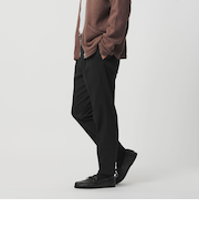 トリコチン 1プリーツ テーパード パンツ NO.5 ヨコストレッチ