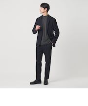 【WEB限定 WARDROBE SMART】DELEGANT サキソニー セットアップ/ジャケット&イージーパンツ