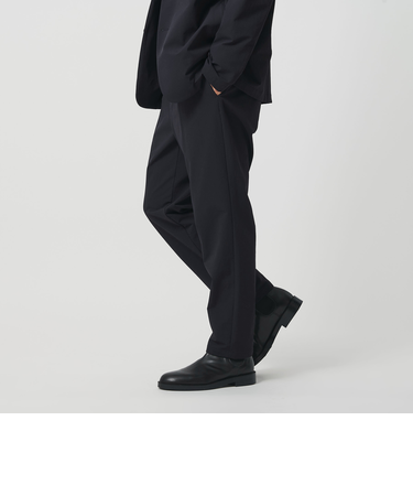 KOMATSU PACK URK 1プリーツ テーパード パンツ ストレッチ セットアップ対応 裏起毛