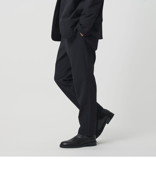 KOMATSU PACK URK 1プリーツ テーパード パンツ ストレッチ セットアップ対応 裏起毛