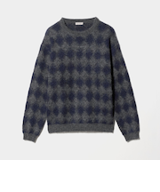 ロンバス モヘヤ クルーネック ニット