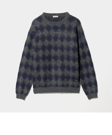 ロンバス モヘヤ クルーネック ニット