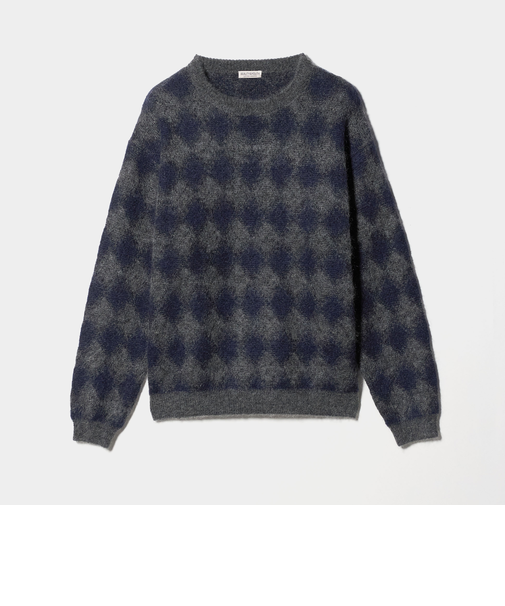 ロンバス モヘヤ クルーネック ニット