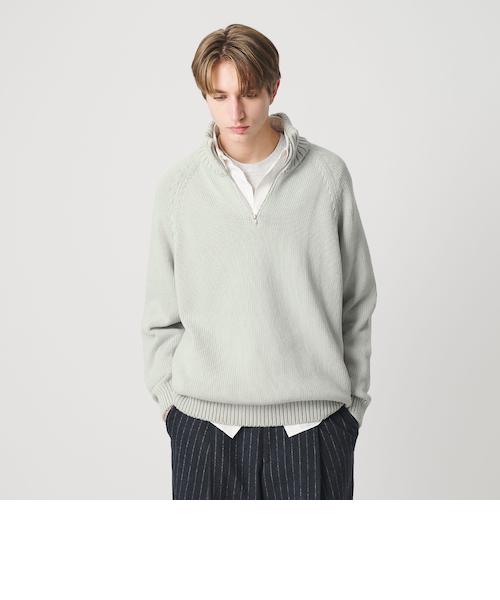 ビューティー＆ユース ユナイテッドアローズ（BEAUTY&YOUTH）/コード ヤーン ハーフ ジップ ニット ウォッシャブル コード ヤーン ハーフ ジップ ニット ウォッシャブル｜ビューティー