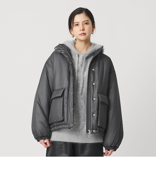 SHIPS any:〈撥水・洗濯機可能〉スタンドカラー ドロスト ショート