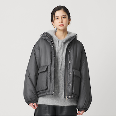 ナイロンパデッド スタンドカラーブルゾン