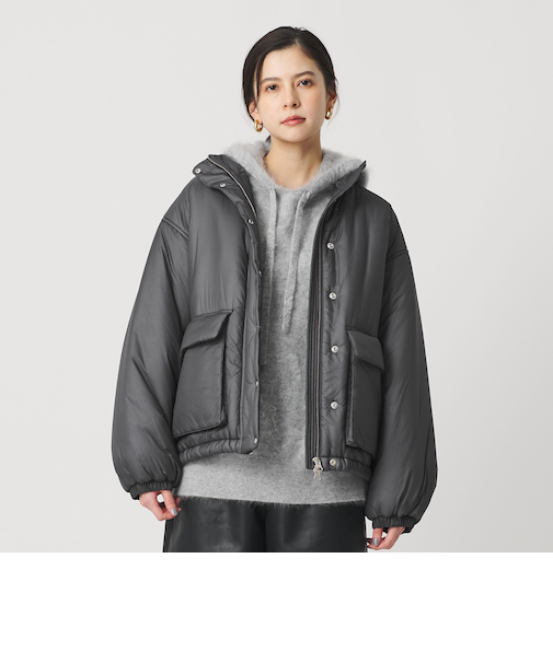 ナイロンパデッド スタンドカラーブルゾン