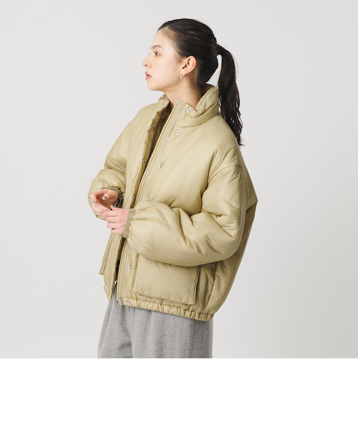 ナイロンパデッド スタンドカラーブルゾン