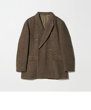 毛ブレンド ヘリンボーンジャケット