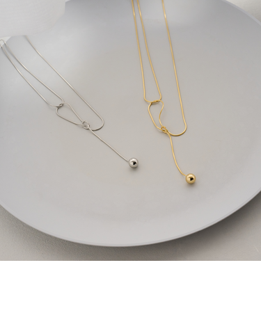 ノット ワンボール ネックレス