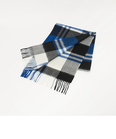 カシミヤ チェック マフラー