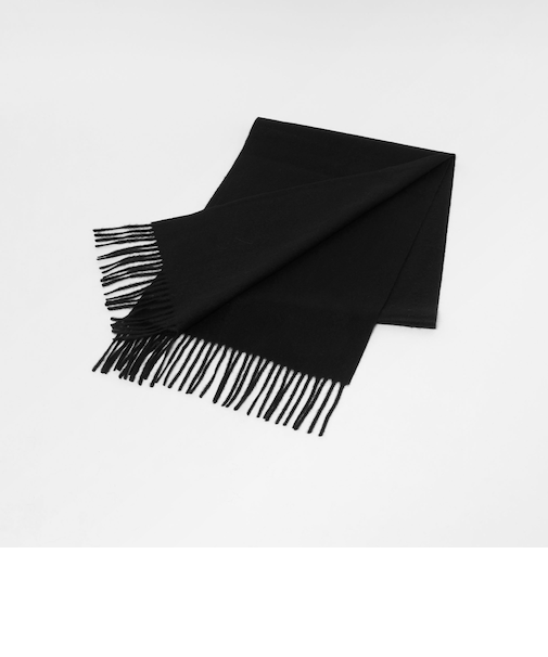 カシミヤ ソリッド マフラー