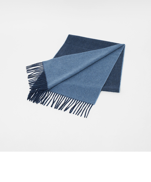 カシミヤ リバーシブル マフラー