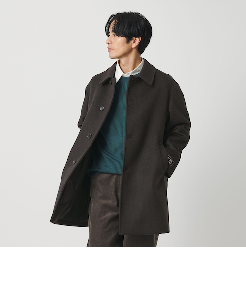 120S メルトン チェック バルカラーコート｜ビューティー＆ユース