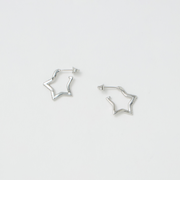 キュービックジルコニア ライン スター ピアス