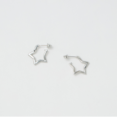 キュービックジルコニア ライン スター ピアス