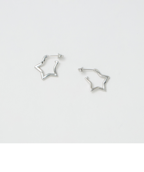 キュービックジルコニア ライン スター ピアス