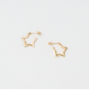 キュービックジルコニア ライン スター ピアス