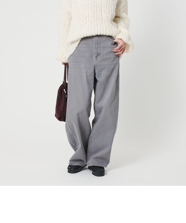 コットンデニム カーブパンツ