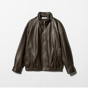 セミベジタブル シープ レザー ブルゾン